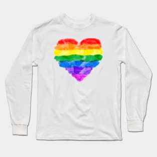 Watercolor heart Long Sleeve T-Shirt